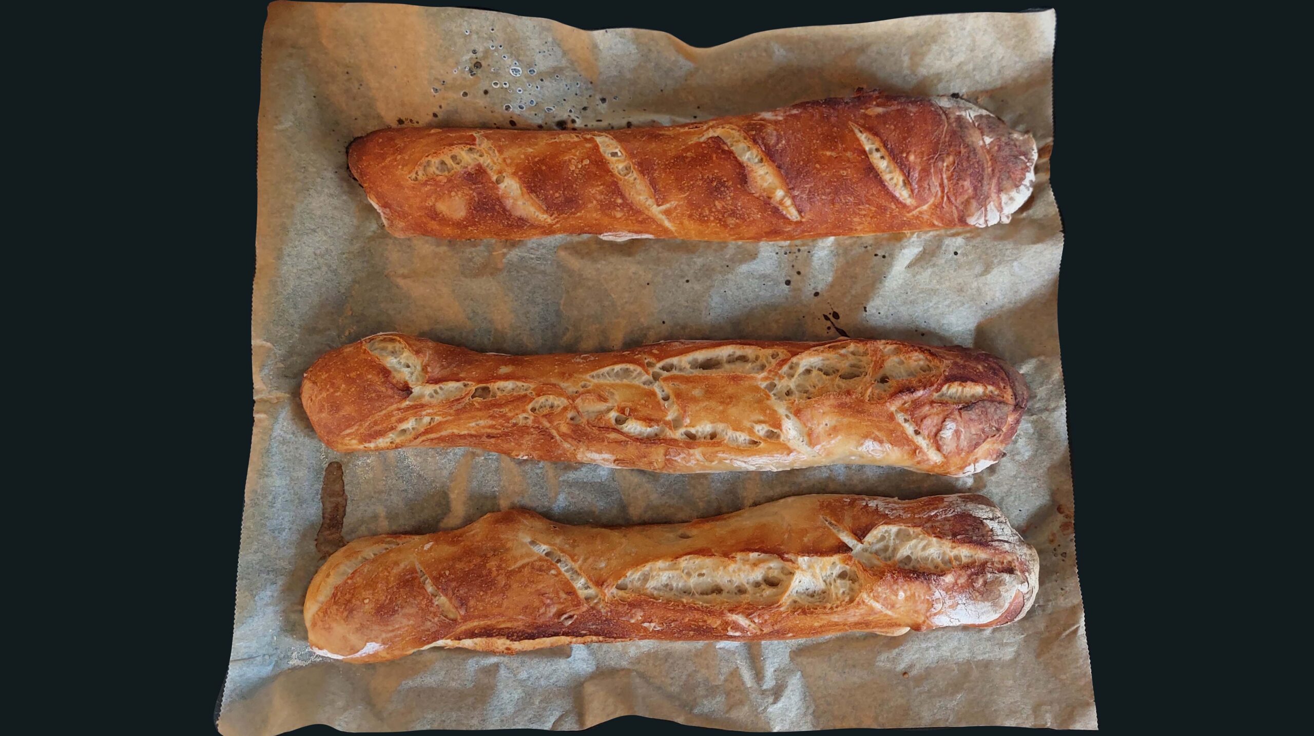 Einfaches Baguette, selbst gemacht